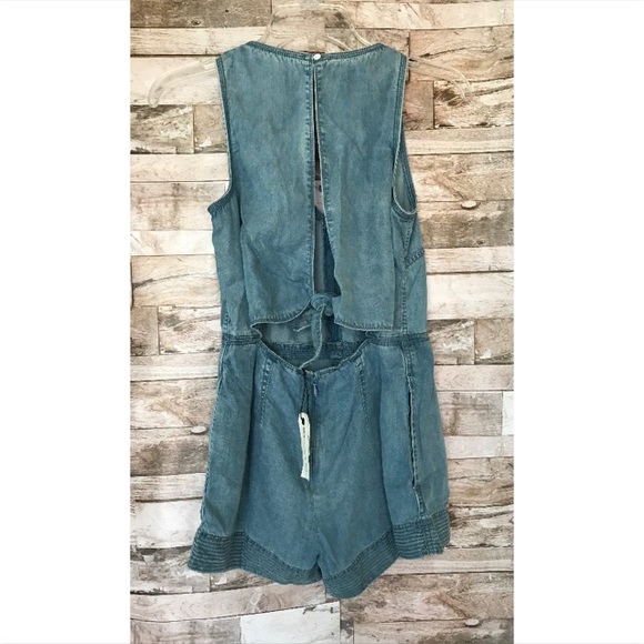 Rag & Bone Mojave Chamray Romper Sz XXS - Picture 3 of 7